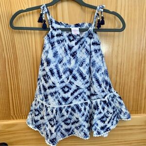 TOMMY BAHAMA Blue and White Tie Dye Sundress
